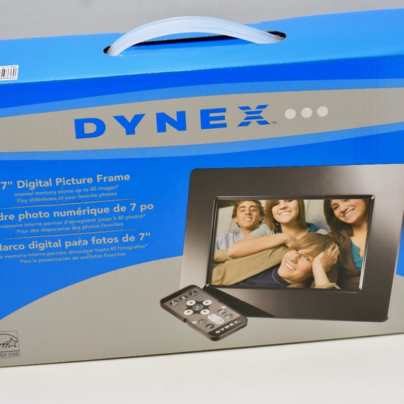 New Dynex 7” Digital Picture Frame with Remote DX-DPF07-12L Item Never Used - Picture 2 of 8